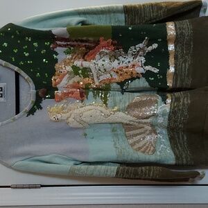 Vintage embellished sequined ladies sweater